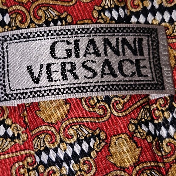 Vintage Gianni Versace Silk Tie new without tags - Picture 13 of 16